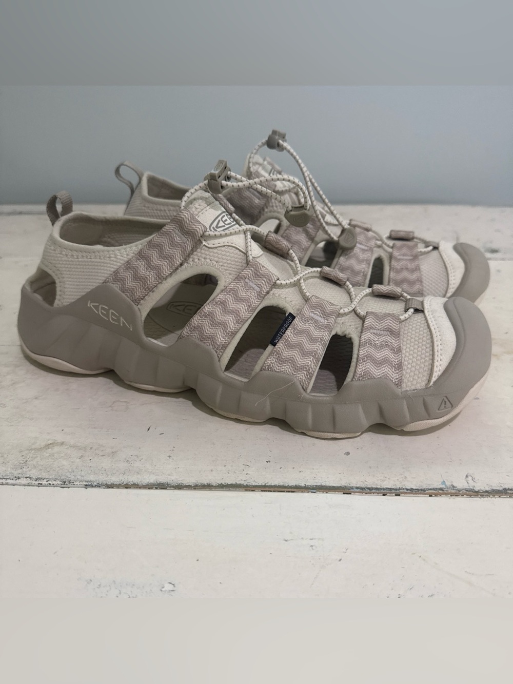 KEEN Mens Hyperport H2 Tan/Cream - Sz 14 - Picture 2 of 6
